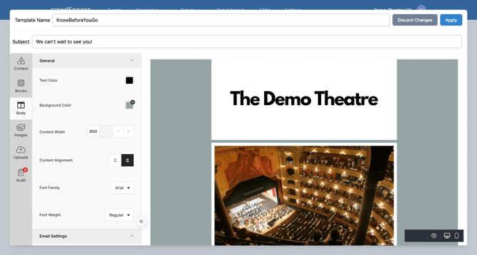 crowdEngage - Email Width