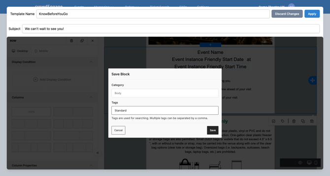 crowdEngage - Email Save Block