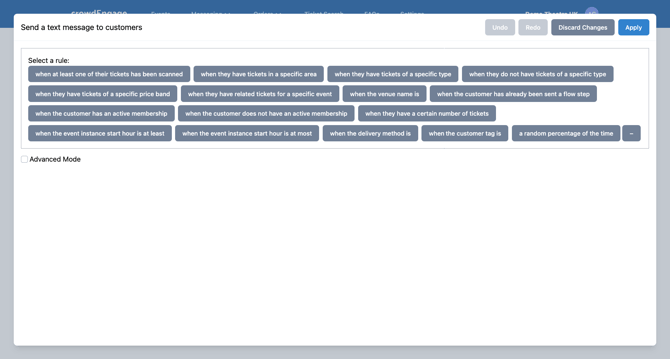 crowdEngage - Sending Criteria